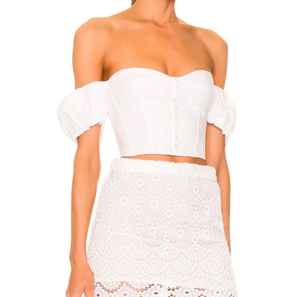 Staud Bouvier Top in White - Picture 2 of 9